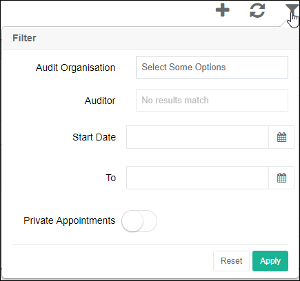 appointment-list-filter