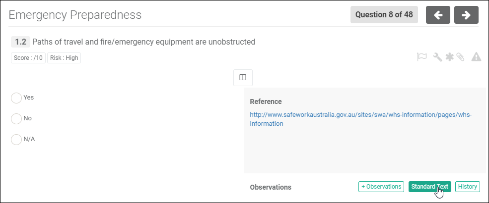 question-observation-standardtext